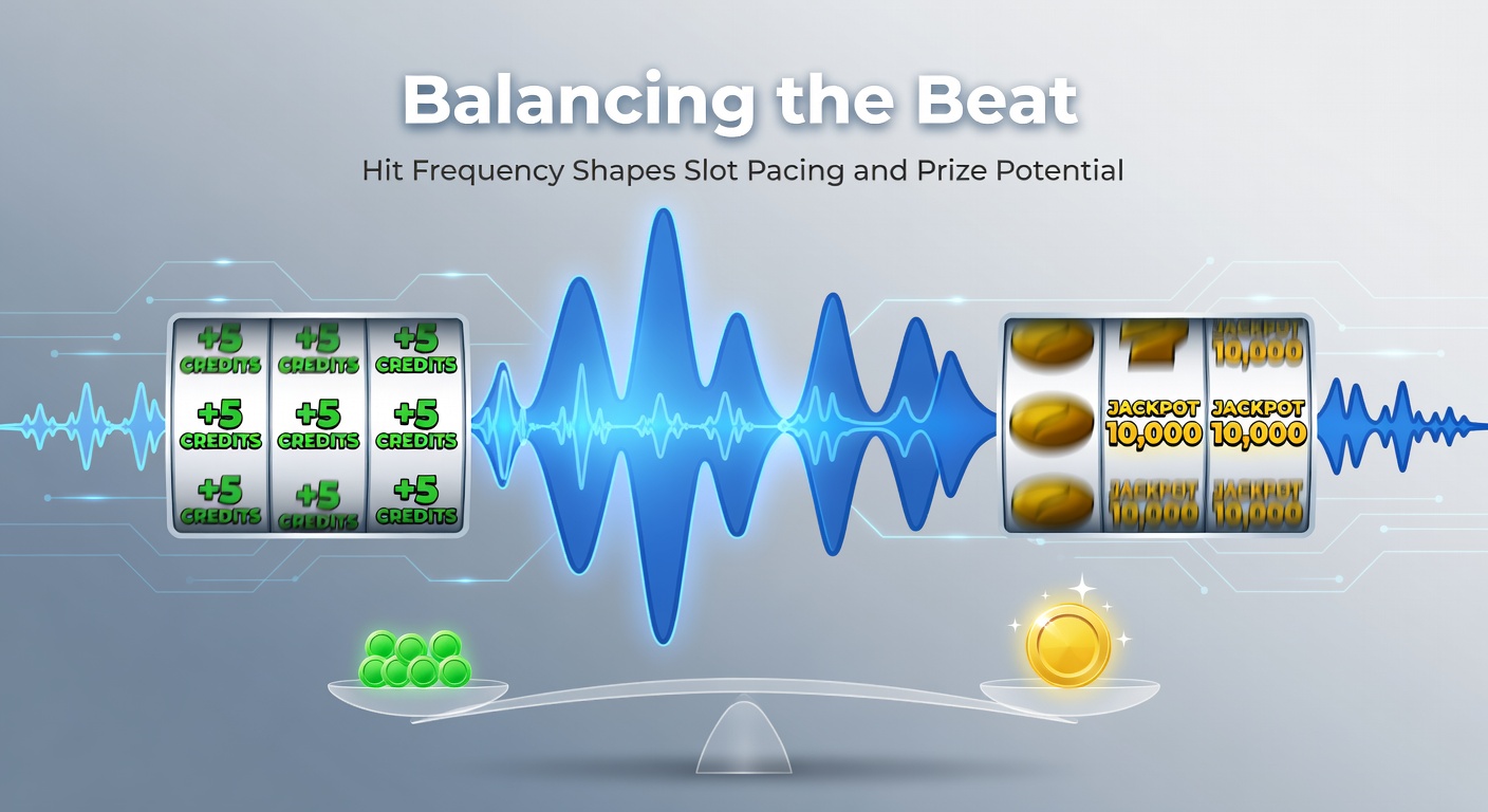 Slot machine reels spinning with symbols aligning for a win, illustrating hit frequency in action