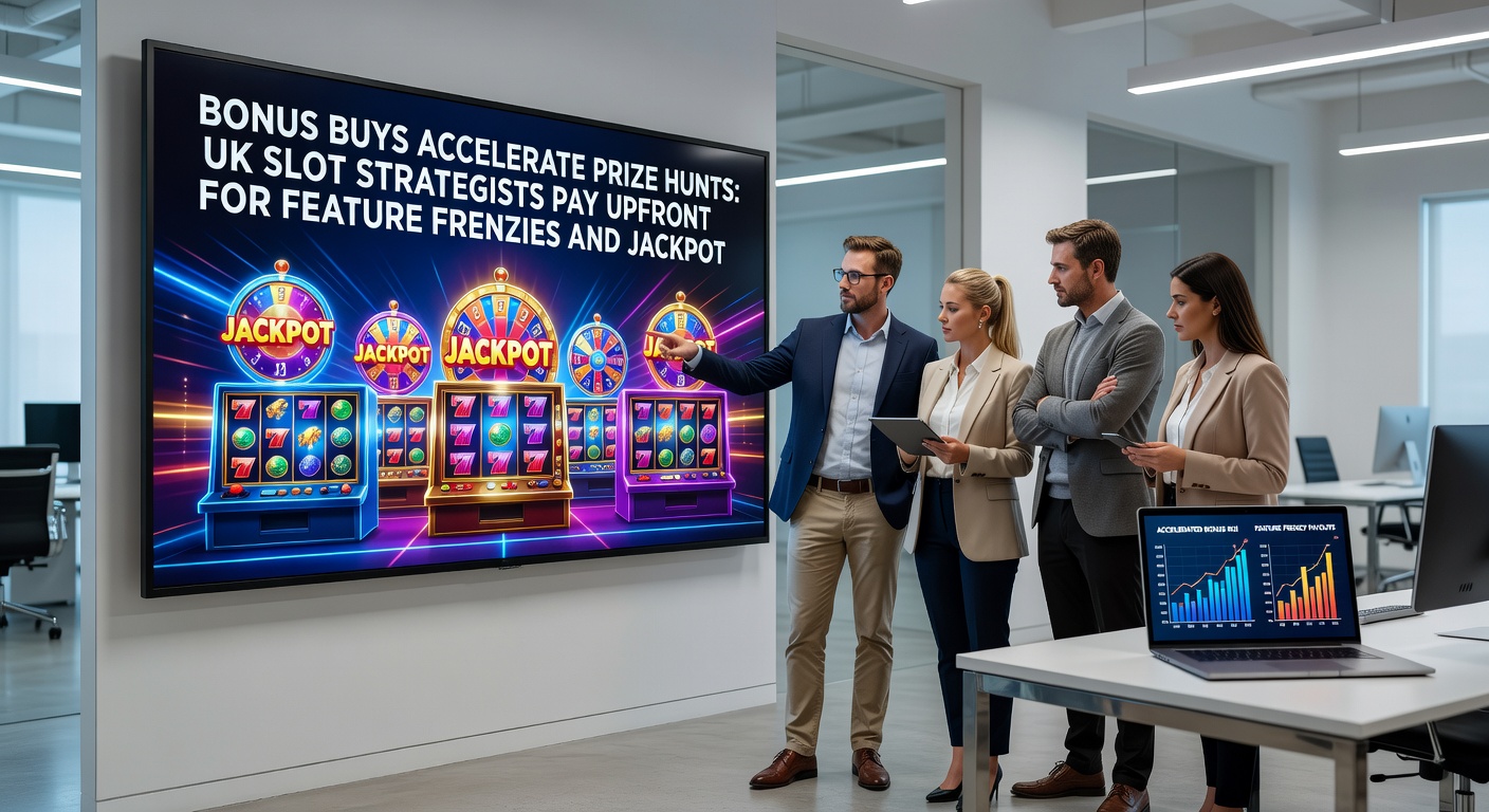 Close-up of a mobile slot interface with bonus buy menu open, jackpot progress bar at 98%, and frenzy symbols erupting across reels