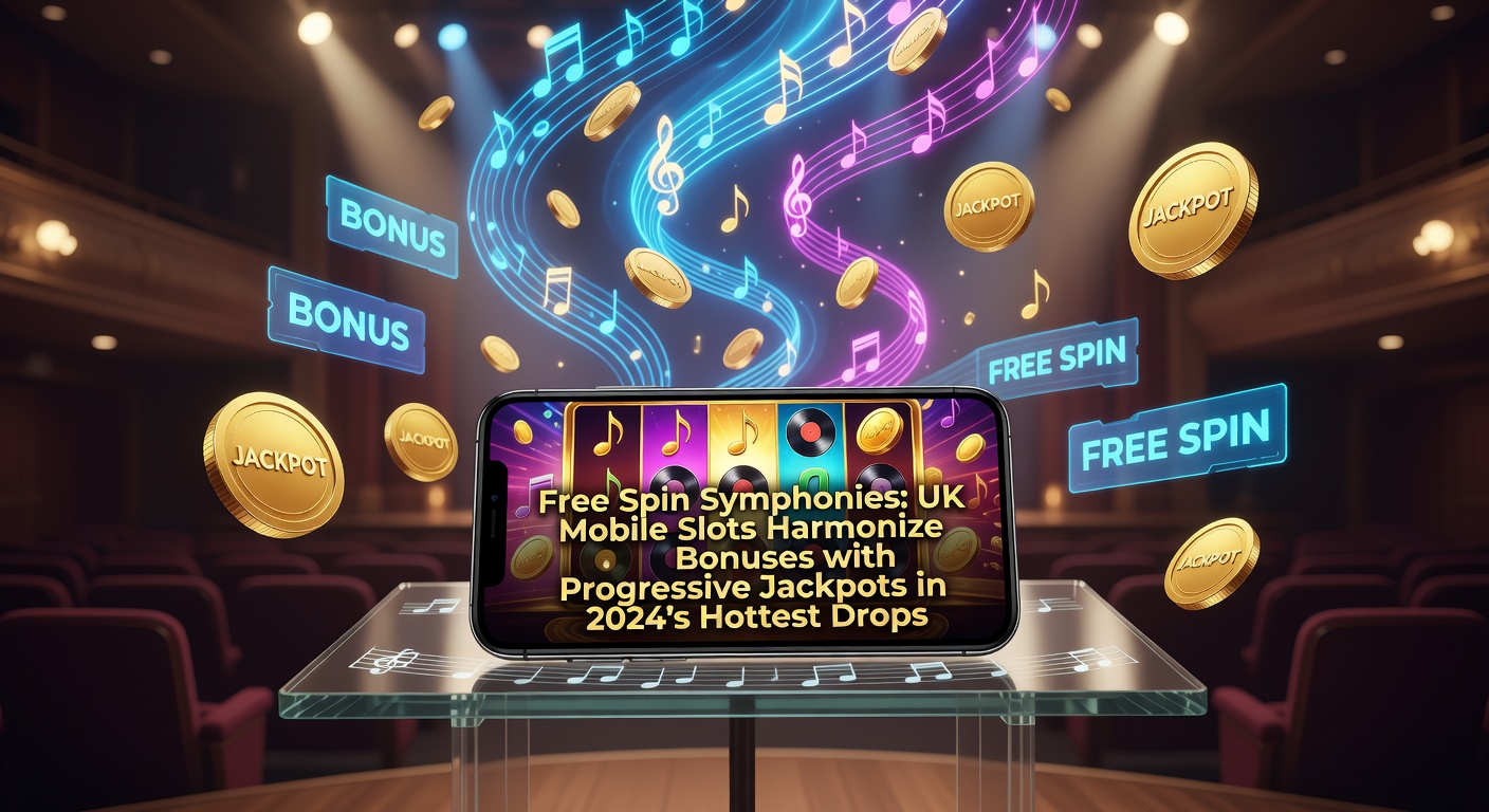 Vibrant mobile slot screen displaying cascading free spins and a rising progressive jackpot meter during a symphony-themed bonus round