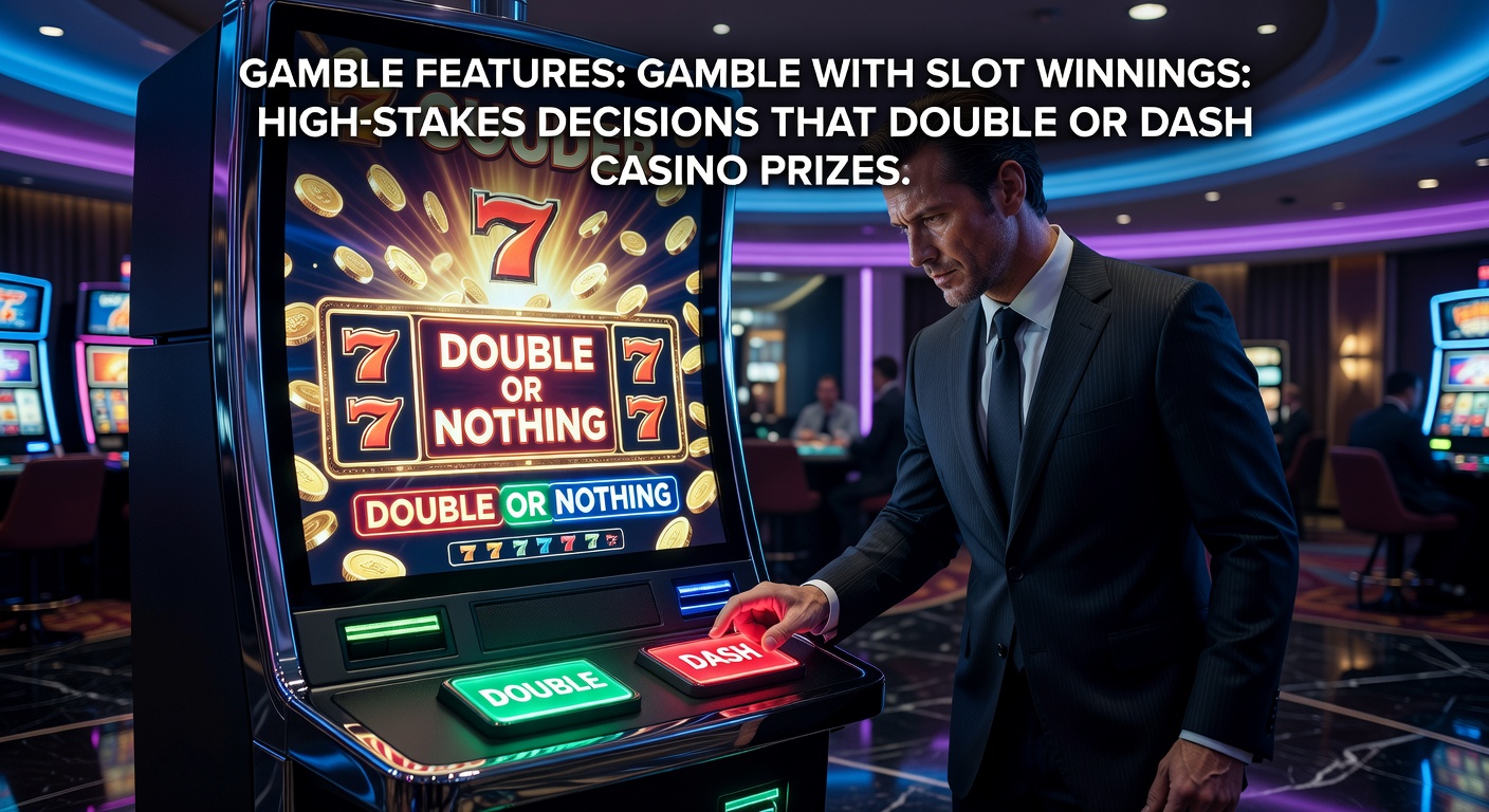 Close-up of a gamble ladder filling with multipliers, player cursor hovering over high-risk rung amid flashing lights