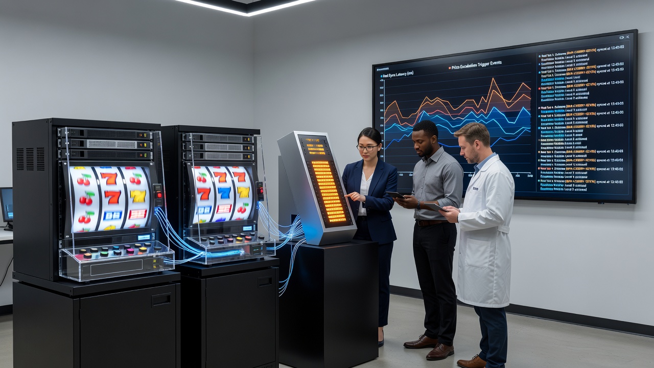 Centralized servers managing prize escalation across independent gaming terminals