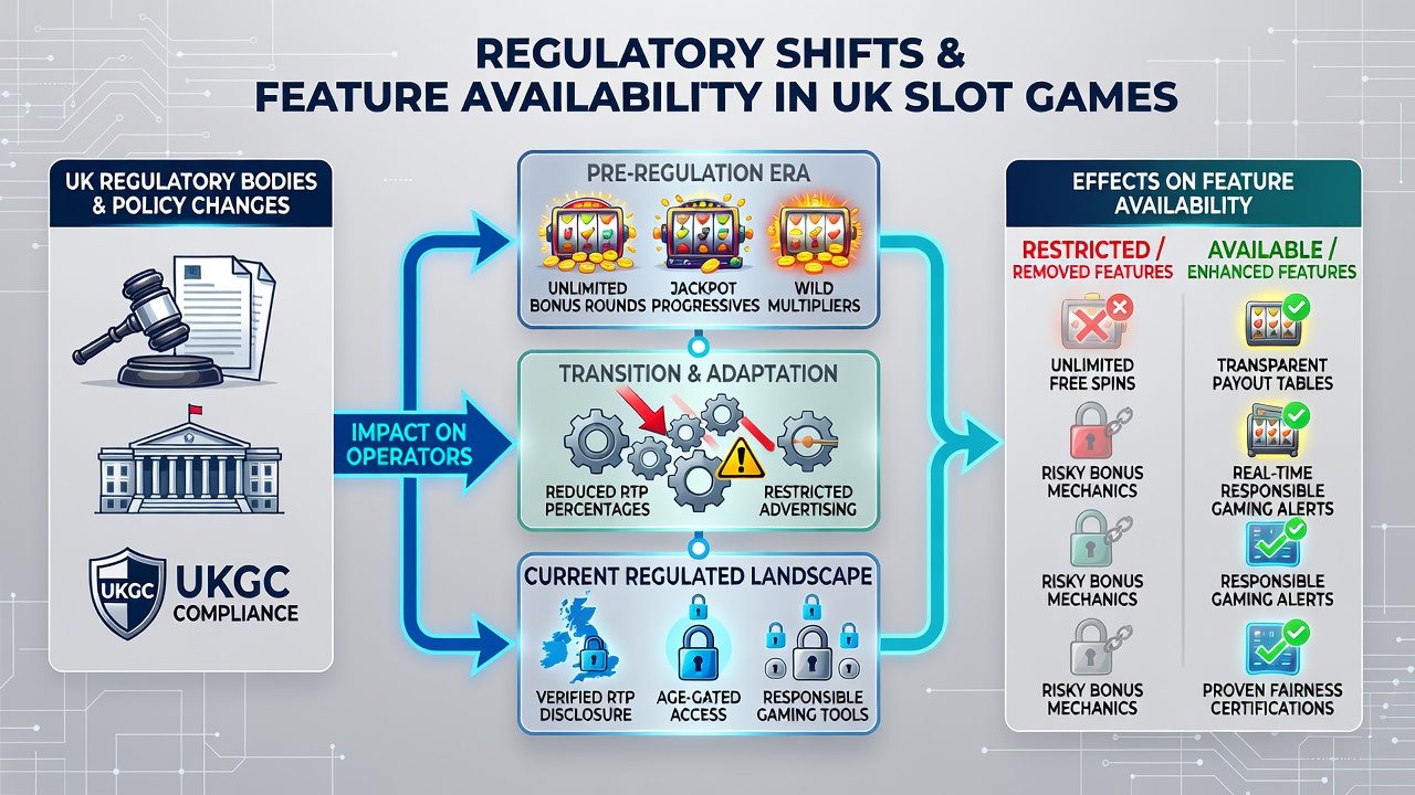 Overview of regulatory documents and slot game interfaces on UK platforms