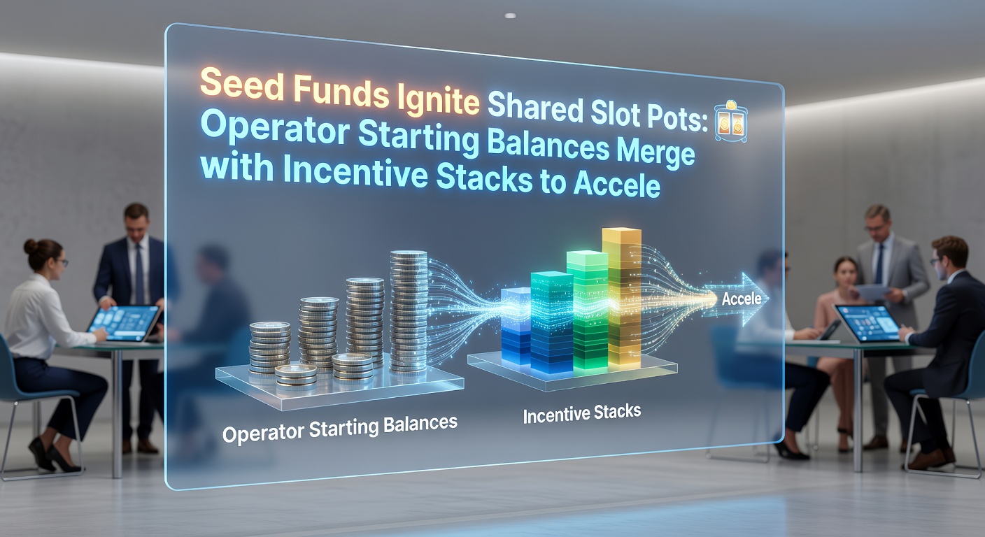 Chart depicting jackpot growth curves, comparing seeded shared pots with incentive stacks against standard progressives, highlighting accelerated trajectories