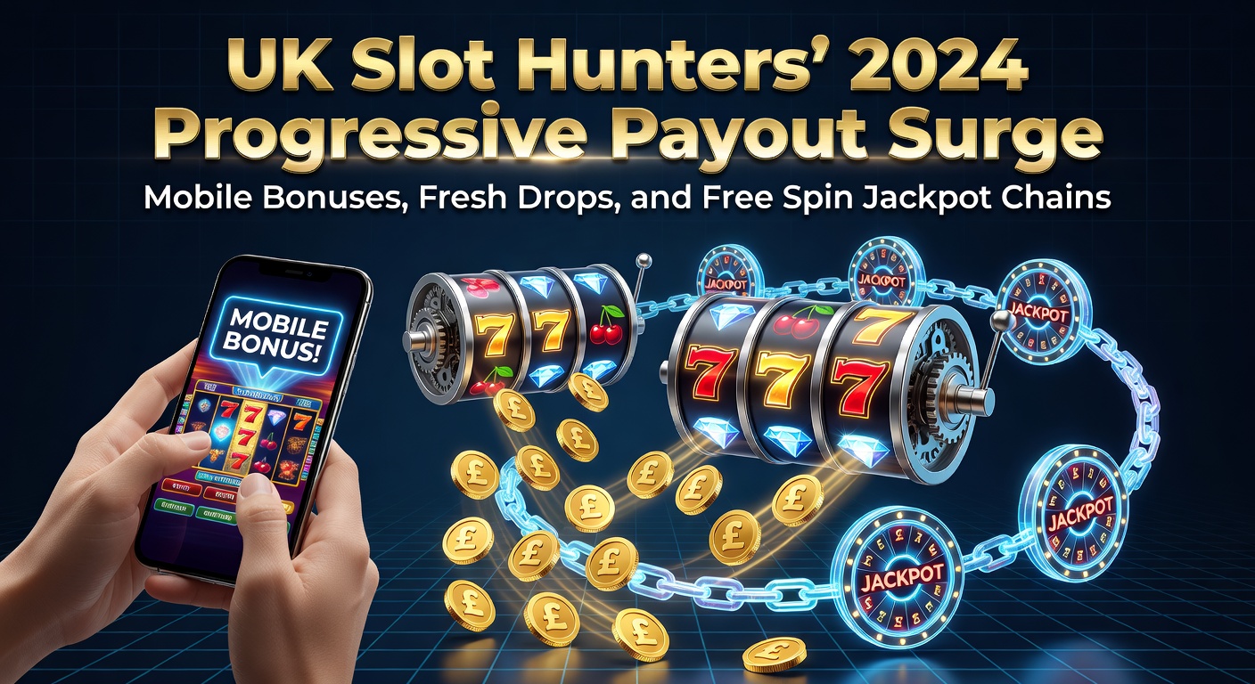 Vibrant slot machine screens displaying cascading progressive jackpots and mobile bonus features lighting up with wins for UK players